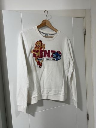 Sudadera Kenzo multicolor y blanca chaqueta tommy