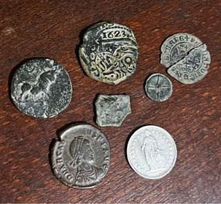 Lote monedas antiguas y modernas