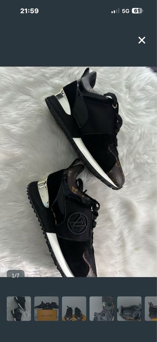 Tenis Louis Vuitton Negro y Marrón