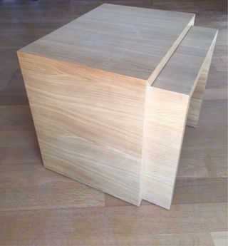 Juego de mesas auxiliares de madera