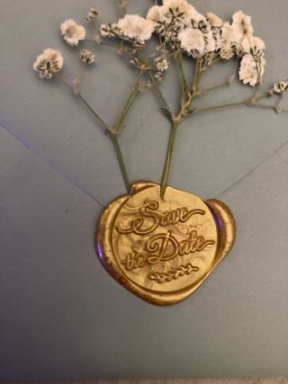 Sello Save the Date para invitaciones