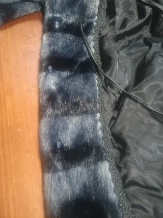 Pelliccia sintetica Nenette grigio/nera