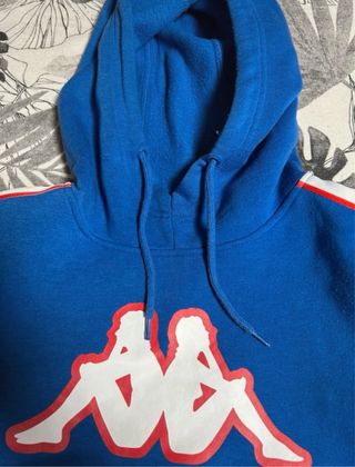 Sudadera Kappa Azul con Logo