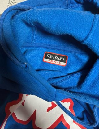 Sudadera Kappa Azul con Logo