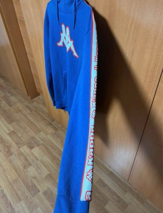 Sudadera Kappa Azul con Logo