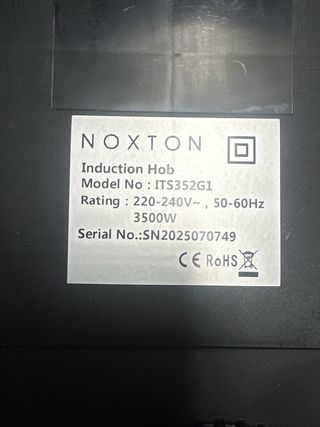 Placa Inducción NOXTON 2 fuegos