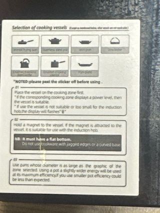 Placa Inducción NOXTON 2 fuegos