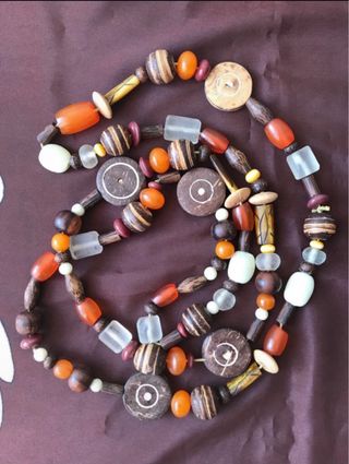 Collar Étnico Beréber Baquelita Naranja