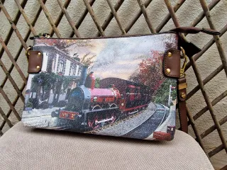 Bolso Parfois vintage tren cuero multicolor