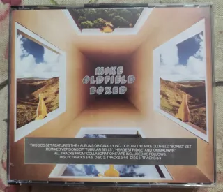 Mike Oldfield Boxed 3 CD recopilatorio de 1989