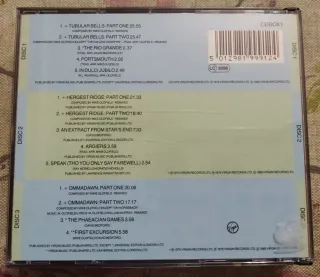 Mike Oldfield Boxed 3 CD recopilatorio de 1989