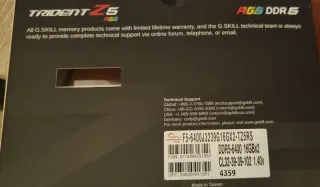 RAM G.Skill Trident Z5 RGB DDR5 32GB