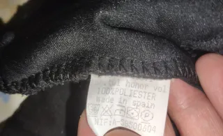 Vestido fiesta negro volantes talla única