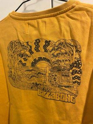 Sudadera Billabong amarilla niño