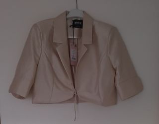 Completo Nuna Lie Abito e Giacca Beige/Blu Taglia