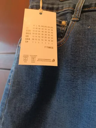 Falda vaquera mujer rodilla talla grande 5XL