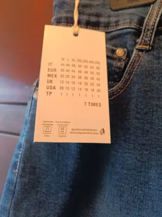 Falda vaquera mujer rodilla talla grande 5XL