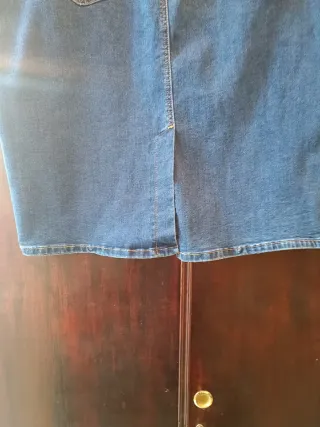 Falda vaquera mujer rodilla talla grande 5XL