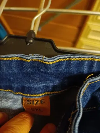 Falda vaquera mujer rodilla talla grande 5XL