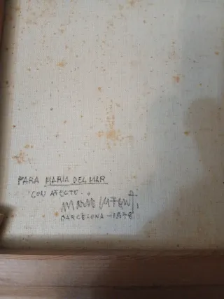 Cuadro abstracto mujer con tocado