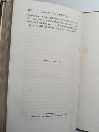 Libro antiguo Sermones J. Hewlet (1825 - Exlibris)