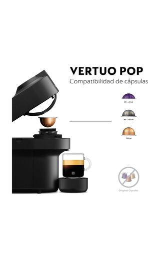 Cafetera Nespresso DeLonghi Negra