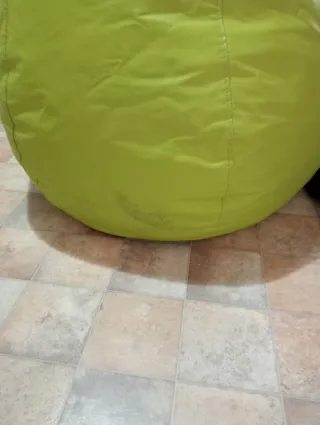 Puf XL Piel Sintética Verde