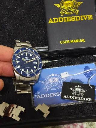 Reloj Addiesdive Cuarzo Miyota 2115 Azul