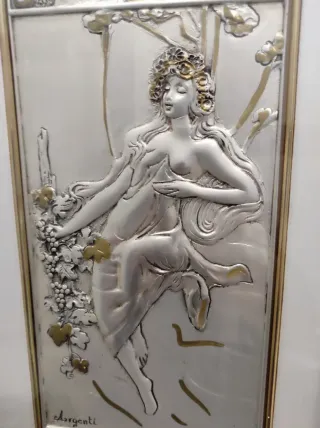 Bassorilievo argento anni '90