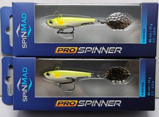 Lote de 3 señuelos de pesca Spinmad Pro Spinner