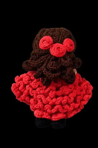 Muñeca Amigurumi Sevillana / flamenca Hecha a Mano
