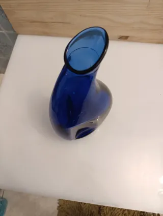 Jarrón Vintage Azul Cobalto 25cm