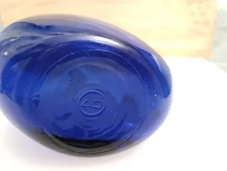 Jarrón Vintage Azul Cobalto 25cm