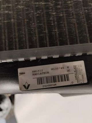 Radiador renault 125934 214100014r megane iii 1.6