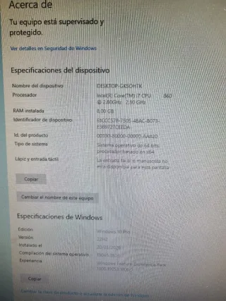 Torre PC HP Pavilion i7 8GB RAM GeForce 210