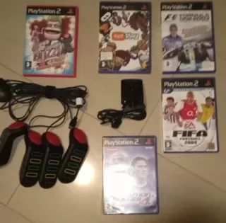 Lote Juegos PS2: Buzz, FIFA, F1, Pro Evolution