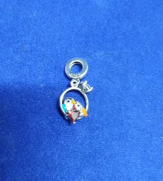 Charm Pareja Pájaro Corazón pulsera Pandora collar