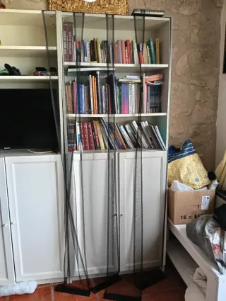 Cortina mosquitera para puerta negra