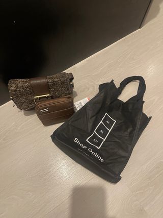 Bolso y cartera Misako marrón