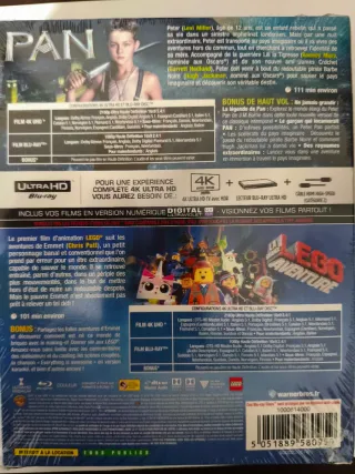 Pan y La Gran Aventura Lego Blu-ray 4K Precintada
