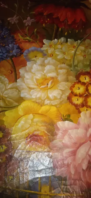 Dipinto olio su prima tela anni '50