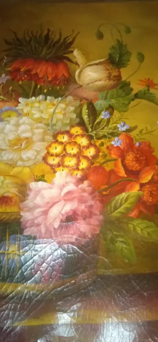 Dipinto olio su prima tela anni '50