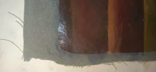 Dipinto olio su prima tela anni '50