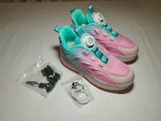 Zapatillas con ruedas y luces LED niña talla 37