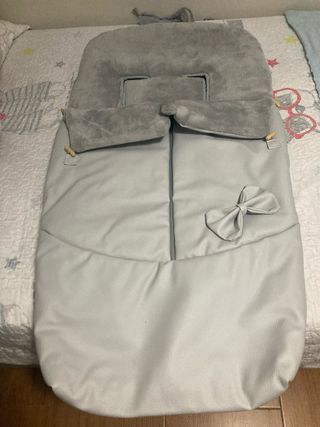 Saco para carrito de bebé gris azul