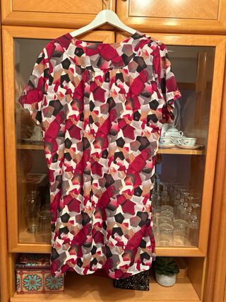 Vestido estampado mujer