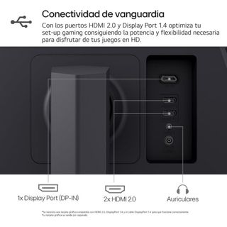 MONITOR GAMING 27 LG ULTRAGEAR 27" QHD