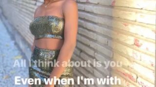 Conjunto Bershka Top y Falda Lentejuelas