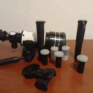 Telescopio profesional con accesorios