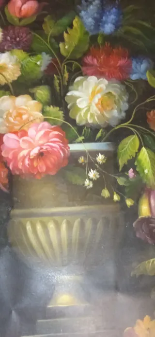 Dipinto tempera su tela anni 70